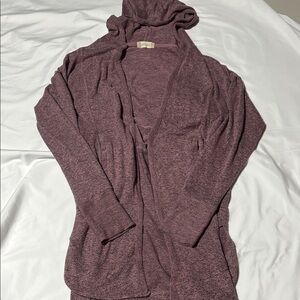 Altar'd State Cozy Purple Knit Cardigan